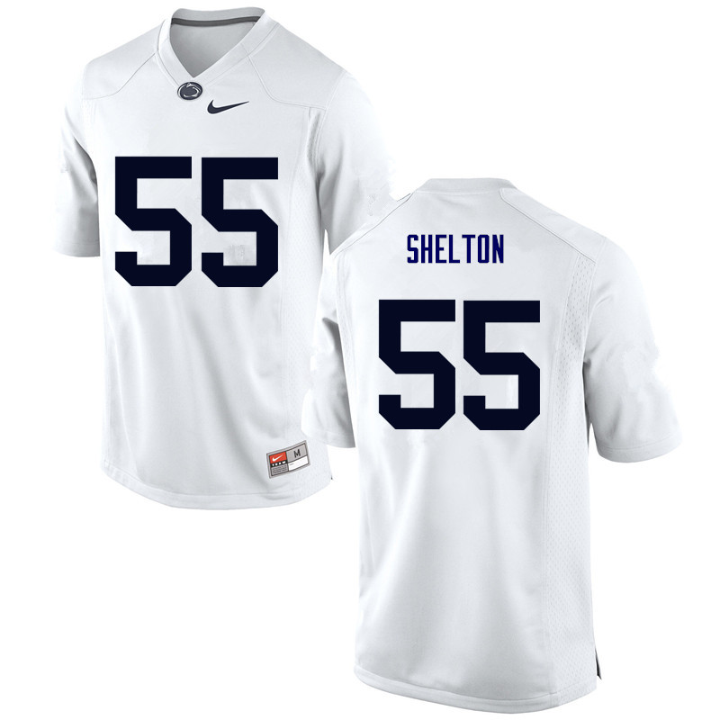 NCAA Nike Men's Penn State Nittany Lions Antonio Shelton #55 College Football Authentic White Stitched Jersey YEX2398NB